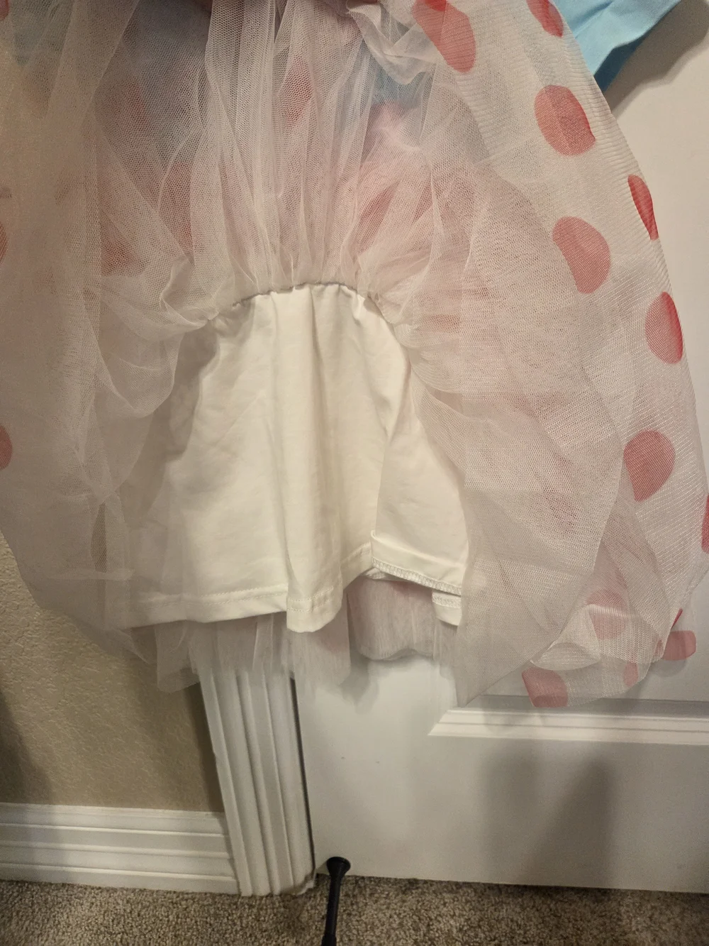 Taylor Joelle Toy Story Bo Peep Blue & Pink Polka Dot Tulle Dress 2T